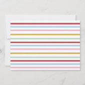 Whimsical Kleurrijke Regenboog Colorblock Vakantie Kaart (Achterkant)