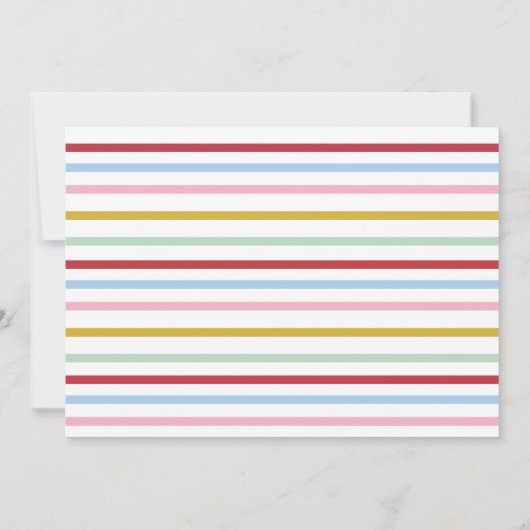 Whimsical Kleurrijke Regenboog Colorblock Vakantie Kaart (Achterkant)