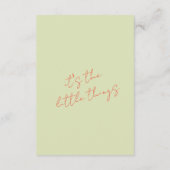 Whimsical kleurrijke retro moderne bruiloft detail informatiekaartje (Achterkant)