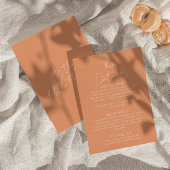 Whimsical kleurrijke retro moderne bruiloft detail informatiekaartje