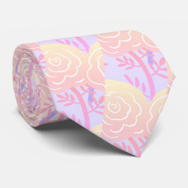 Whimsical Kleurrijke Rozen Stropdas
