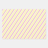 Whimsical Kleurrijke Strepen - Snoep Kerstthema Inpakpapier Vel (Voorkant 2)