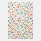 Whimsical kleurrijke theepotten Tea Party Uniek Sc Theedoek (Verticaal)