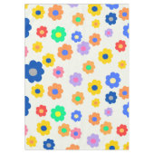 Whimsical Kleurrijke Y2K Bloemen Retro Vrolijk Tafelkleed (Voorkant)