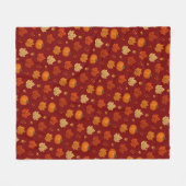 Whimsical knusse herfst fleece deken (Voorkant (Horizontaal))