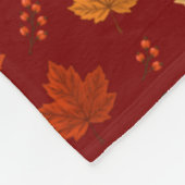 Whimsical knusse herfst fleece deken (Hoek)
