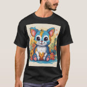 Whimsical Koala & Eucalyptus Sticker T-shirt – Emb (Voorkant)