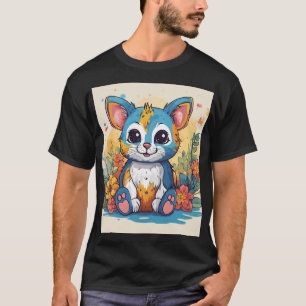 Whimsical Koala & Eucalyptus Sticker T-shirt – Emb
