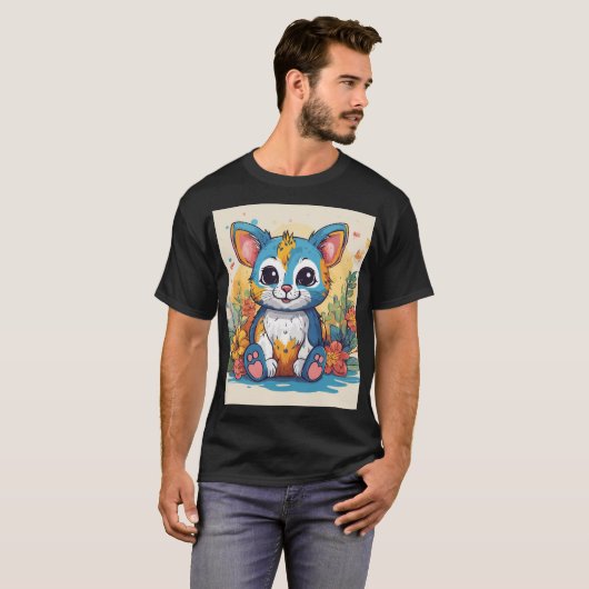 Whimsical Koala & Eucalyptus Sticker T-shirt – Emb (Voorkant volledig)