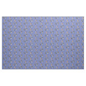 Whimsical Koe Patroon op blauw Stof (Yard (91,4 cm))
