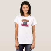 Whimsical KOFFIE EERST DAN WERK Mode Kunst T-shirt (Voorkant volledig)