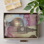 Whimsical Kolibrie Steampunk Vlucht Decoupage Tissuepapier (Geschenk)