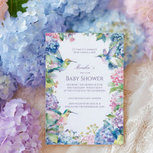 Whimsical Kolibries met Hydrangeas Baby shower