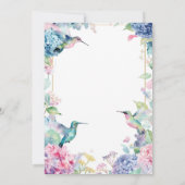 Whimsical Kolibries met Hydrangeas verjaardag Kaart (Achterkant)