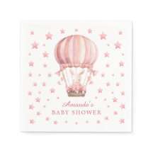 Whimsical Konijn Ballon Roze Sterren Baby Shower