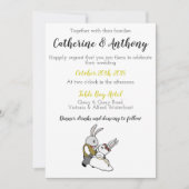 Whimsical konijn bruiloft uitnodiging (Voorkant)