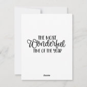 Whimsical Konijn Kerstkaart (Achterkant)