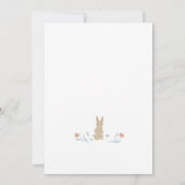 Whimsical konijnenfamilie Schattige koppels Baby s Kaart (Achterkant)