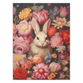 Whimsical konijnenveer bloeit tafelkleed (Voorkant)