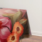 Whimsical konijnenveer bloeit tafelkleed (Voorbeeld)