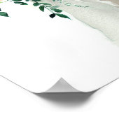 Whimsical koraal, bruids cascading boeket 2, poster (Hoek)