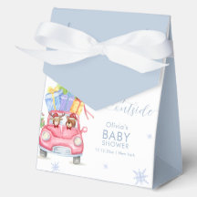 Whimsical Koude Buiten Rendier Beer Baby Shower 