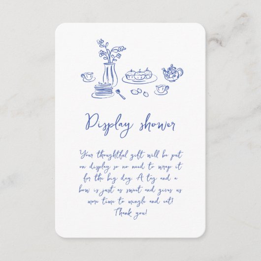 Whimsical krabbel Doodle Hand getrokken Vrijgezell Informatiekaartje (Voorkant)