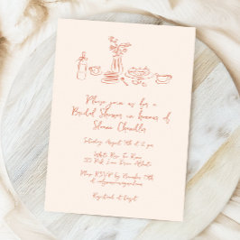 Whimsical krabbel Doodle Hand getrokken Vrijgezell Kaart