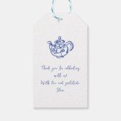 Whimsical Krabbel Doodle Handgetekende Dank Je Cadeaulabel (Achterkant)