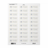 Whimsical Krabbel Kerst Retouradres Etiket (Full Sheet)