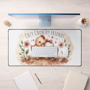 Whimsical Kuiken Duo Cottagecore Waterverf Bureaumat