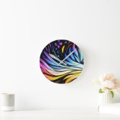 Whimsical Kunst op een 8" Ronde Klok (Huis)