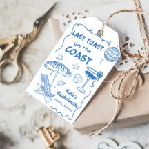 Whimsical Laatste Toast Coast Beach Blauw Bachelor