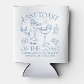 Whimsical Laatste Toast Op De Kust Blikjeskoeler (Voorkant)
