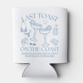 Whimsical Laatste Toast Op De Kust Blikjeskoeler (Achterkant)