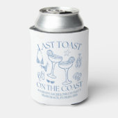 Whimsical Laatste Toast Op De Kust Blikjeskoeler (Blikje Achterkant)