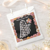 Whimsical Lace Ghost Illustratie met Bloemen Bedankzakje (Geknipt)
