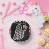 Whimsical Lace Ghost Illustratie met Bloemen Papieren Kommen (Feest)