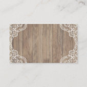 Whimsical Lace Old Barn Baby shower brengt boek me Informatiekaartje (Achterkant)