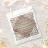 Whimsical Lace Old Barn Baby shower Favor Bedankzakje (Geknipt)