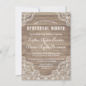 Whimsical  Lace Oude Schuur Repetitie Diner Kaart (Voorkant)