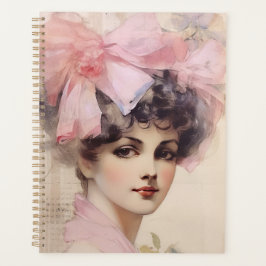 Whimsical Lady beroemd gemaakt door Pink Illustrat Planner