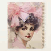 Whimsical Lady beroemd gemaakt door Pink Illustrat Planner (Achterkant)