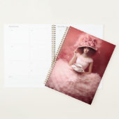 Whimsical Lady in het roze met theekopje Planner (Display)