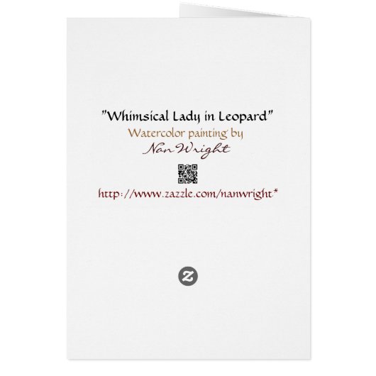 Whimsical Lady met het juiste Pet (Achterkant)