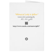 Whimsical Lady op een zeevoedsel dieet (Achterkant)