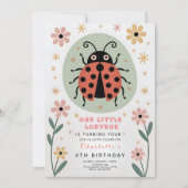 Whimsical Ladybug Birthday Kaart (Voorkant)