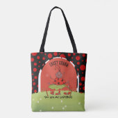 Whimsical Ladybug Garden "Lucky Charm" Wrap-Around Tote Bag (Achterkant)