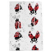 Whimsical Ladybug met Spletters verf Medium Cadeauzakje (Achterkant)