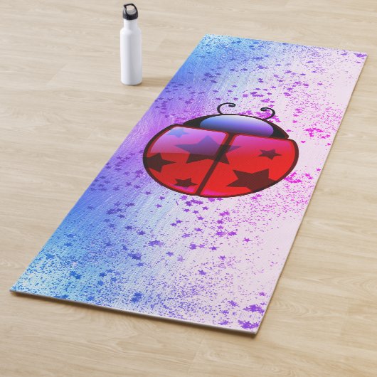 Whimsical Ladybug Yoga Mat (In situ)
